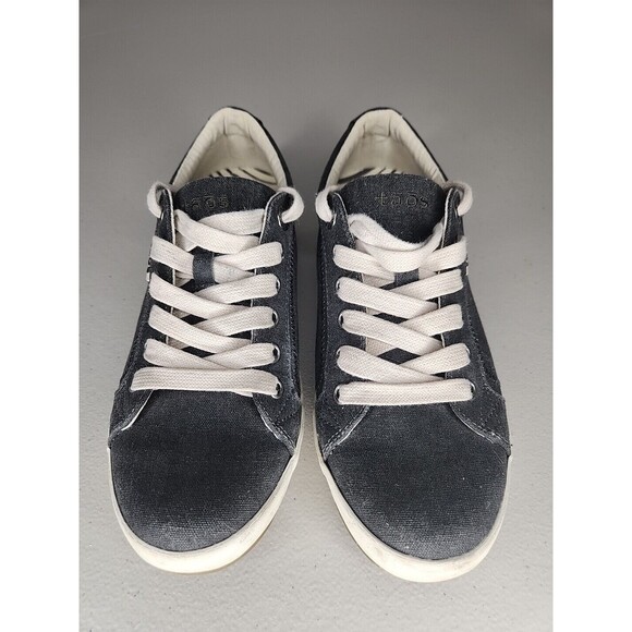 Taos Womens Star Charcoal Wash Canvas Fashion Sneaker Size 7 EU 36 - Picture 4 of 8